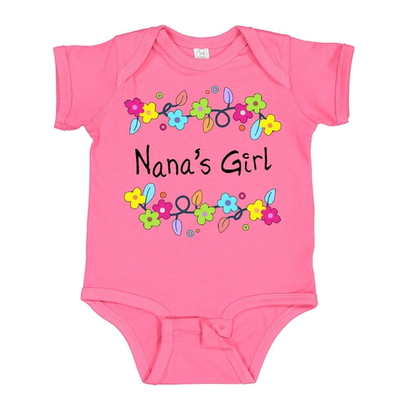 Inktastic Nanas Girl Bright Flowers Girls Baby Bodysuit