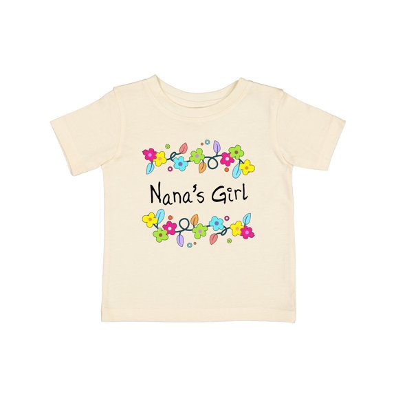 Inktastic Nanas Girl Bright Flowers Girls Baby T-Shirt