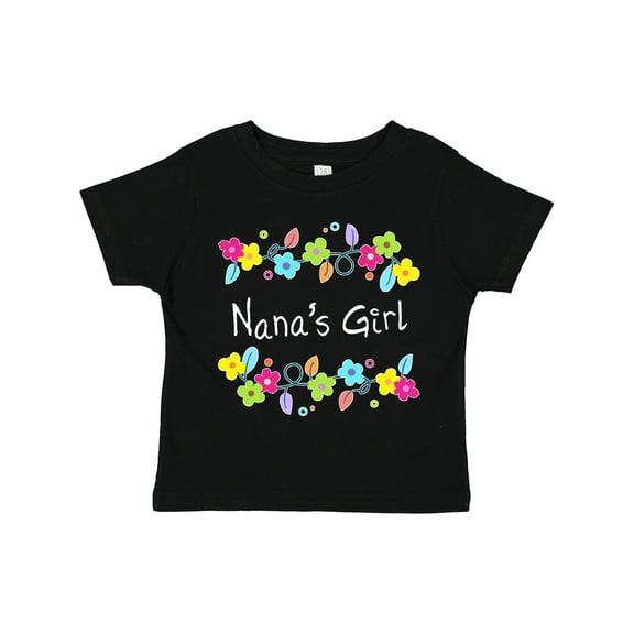 Inktastic Nanas Girl- Bright Flowers Girls Toddler T-Shirt
