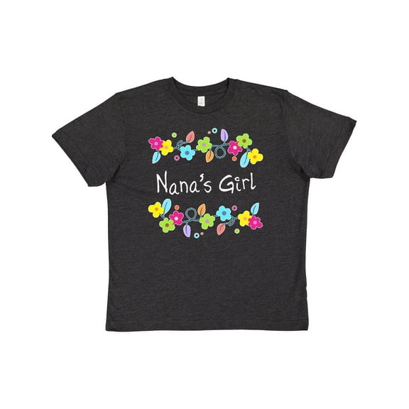 Inktastic Nanas Girl- bright flowers Youth T-Shirt