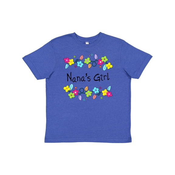 Inktastic Nanas Girl- bright flowers Youth T-Shirt