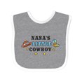 thumbnail image 1 of Inktastic Nanas Little Cowboy with Cowboy Hat and Boots Boys Baby Bib, 1 of 4