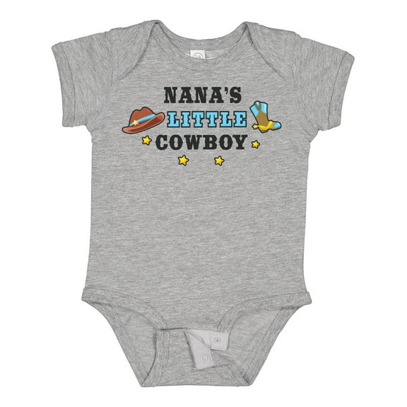 Inktastic Nanas Little Cowboy with Cowboy Hat and Boots Boys Baby Bodysuit