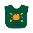 thumbnail image 1 of Inktastic Nanas Little Pumpkin with Leaves and Stars Boys or Girls Baby Bib, 1 of 4
