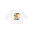thumbnail image 1 of Inktastic Nanas Little Pumpkin with Leaves and Stars Boys or Girls Long Sleeve Toddler T-Shirt, 1 of 5