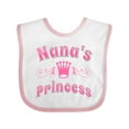 thumbnail image 1 of Inktastic Nanas Princess Granddaughter Girls Baby Bib, 1 of 4