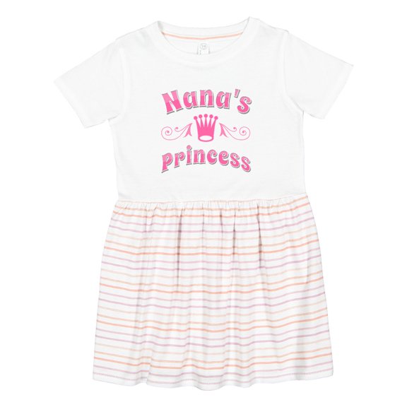 Inktastic Nanas Princess Granddaughter Girls Toddler Dress
