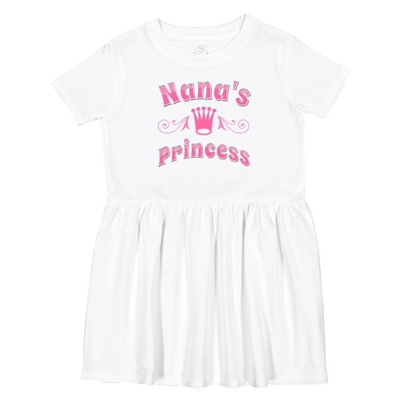 Inktastic Nanas Princess Granddaughter Girls Toddler Dress