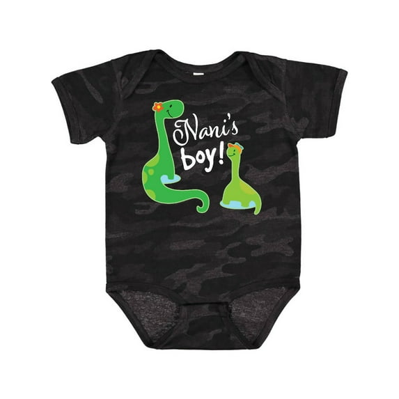 Inktastic Nani Boy Grandson Gift Dinosaur Boys Baby Bodysuit