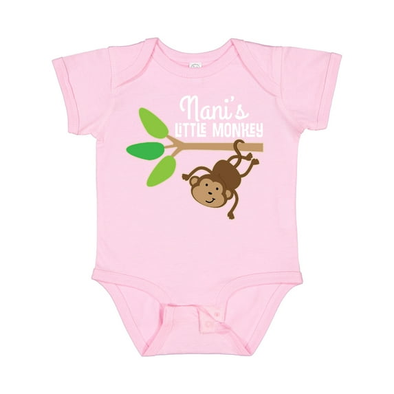 Inktastic Nani Little Monkey Grandchild Boys or Girls Baby Bodysuit