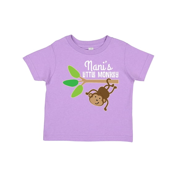 Inktastic Nani Little Monkey Grandchild Boys or Girls Toddler T-Shirt