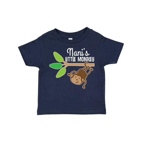 Inktastic Nani Little Monkey Grandchild Boys or Girls Toddler T-Shirt