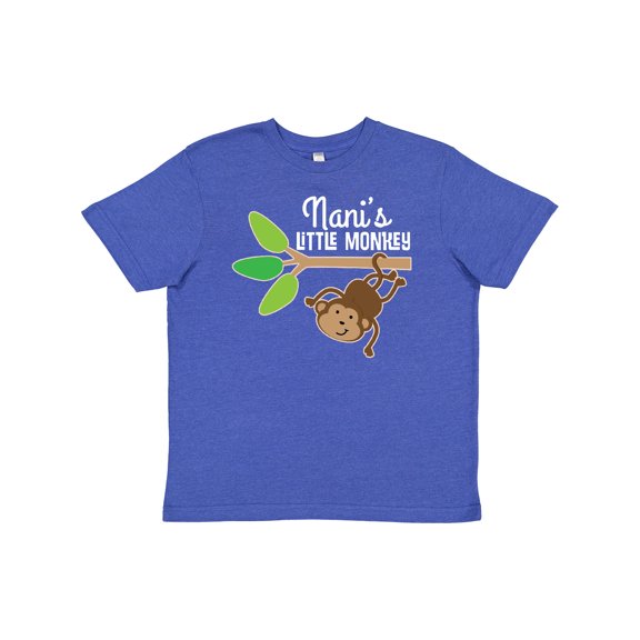 Inktastic Nani Little Monkey Grandchild Gift Youth T-Shirt