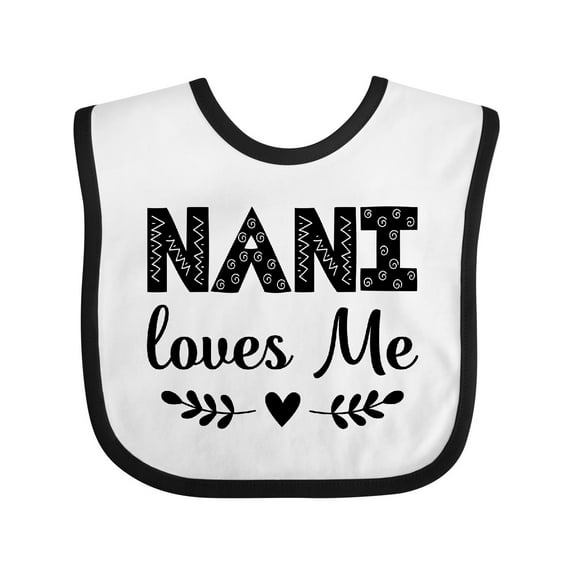 Inktastic Nani Loves Me Baby Clothes Girls Baby Bib