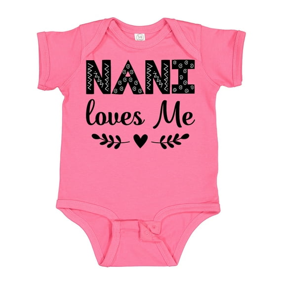 Inktastic Nani Loves Me Baby Clothes Girls Baby Bodysuit