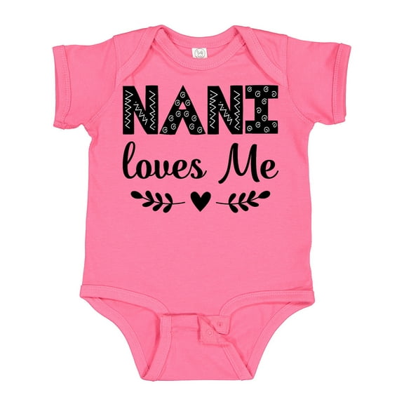Inktastic Nani Loves Me Baby Clothes Girls Baby Bodysuit