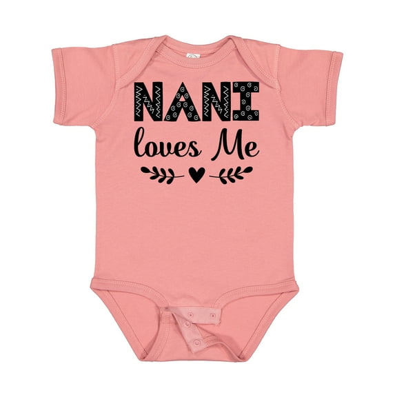 Inktastic Nani Loves Me Baby Clothes Girls Baby Bodysuit