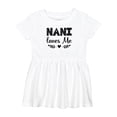 thumbnail image 1 of Inktastic Nani Loves Me Baby Clothes Girls Baby Dress, 1 of 5