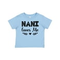 thumbnail image 1 of Inktastic Nani Loves Me Baby Clothes Girls Baby T-Shirt, 1 of 5