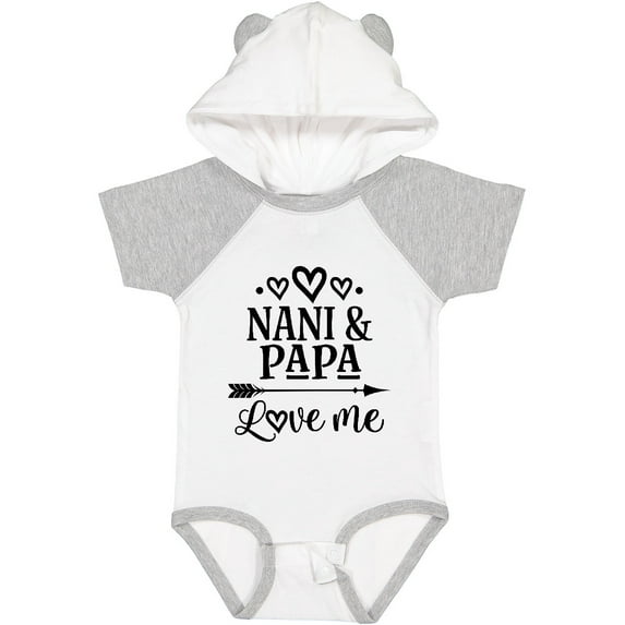 Inktastic Nani and Papa Love Me Boys or Girls Baby Bodysuit