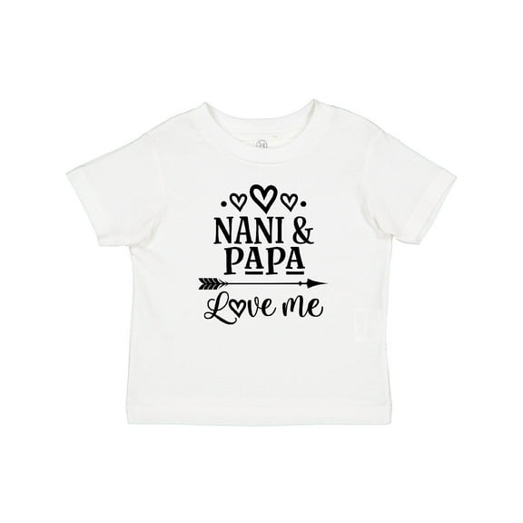 Inktastic Nani and Papa Love Me Boys or Girls Baby T-Shirt