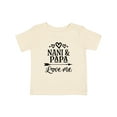 thumbnail image 1 of Inktastic Nani and Papa Love Me Boys or Girls Baby T-Shirt, 1 of 5