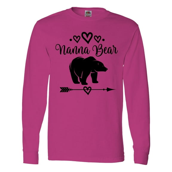 Inktastic Nanna Bear Grandma Long Sleeve T-Shirt