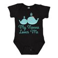 thumbnail image 1 of Inktastic Nanna Loves Me Grandchild Whale Boys or Girls Baby Bodysuit, 1 of 5