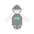 thumbnail image 1 of Inktastic Nanna Loves Me Grandchild Whale Boys or Girls Long Sleeve Baby Bodysuit, 1 of 5