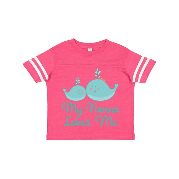 Inktastic Nanna Loves Me Grandchild Whale Boys or Girls Toddler T-Shirt