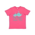 thumbnail image 1 of Inktastic Nanna Loves Me Grandchild Whale Youth T-Shirt, 1 of 5