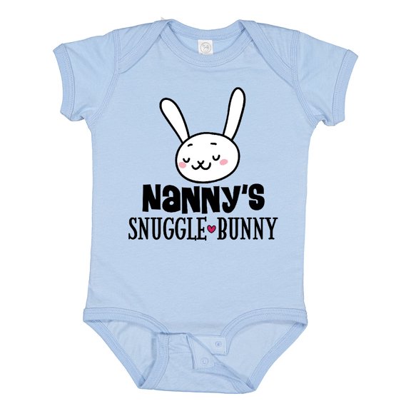 Inktastic Nanny Bunny Rabbit Grandchild Boys or Girls Baby Bodysuit