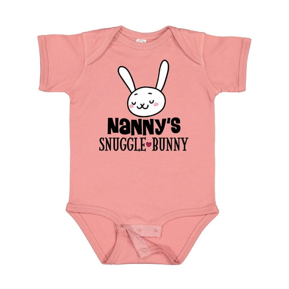 Inktastic Nanny Bunny Rabbit Grandchild Boys or Girls Baby Bodysuit