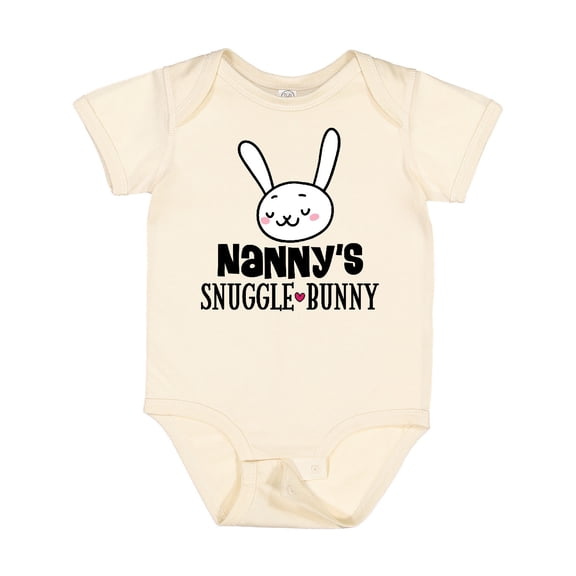 Inktastic Nanny Bunny Rabbit Grandchild Boys or Girls Baby Bodysuit