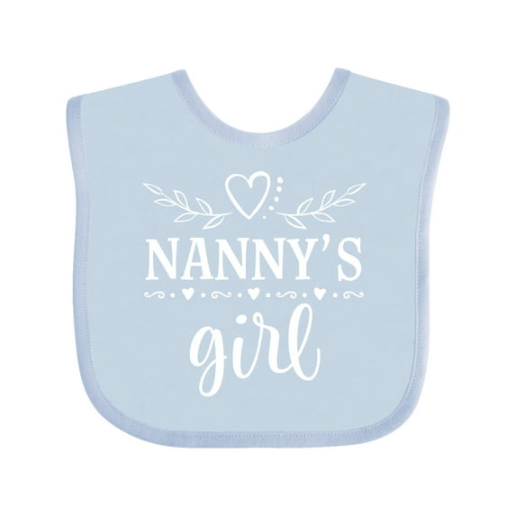 Inktastic Nanny Girl Granddaughter Girls Baby Bib