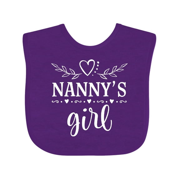 Inktastic Nanny Girl Granddaughter Girls Baby Bib