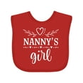 thumbnail image 1 of Inktastic Nanny Girl Granddaughter Girls Baby Bib, 1 of 4