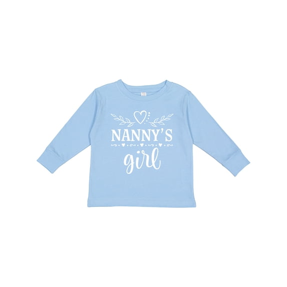 Inktastic Nanny Girl Granddaughter Girls Long Sleeve Toddler T-Shirt