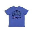 thumbnail image 1 of Inktastic Nanny Loves Me Grandchild Gift Youth T-Shirt, 1 of 5