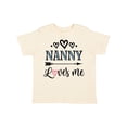 thumbnail image 1 of Inktastic Nanny Loves Me Grandchild Girls Toddler T-Shirt, 1 of 5
