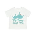 thumbnail image 1 of Inktastic Nanny Loves Me Grandchild Whale Boys or Girls Toddler T-Shirt, 1 of 5