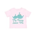 thumbnail image 1 of Inktastic Nanny Loves Me Grandchild Whale Boys or Girls Toddler T-Shirt, 1 of 5