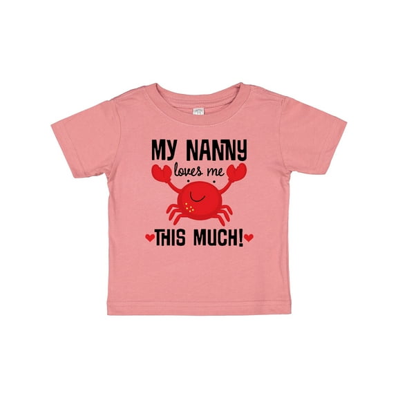 Inktastic Nanny Loves Me Grandson Boys or Girls Baby T-Shirt