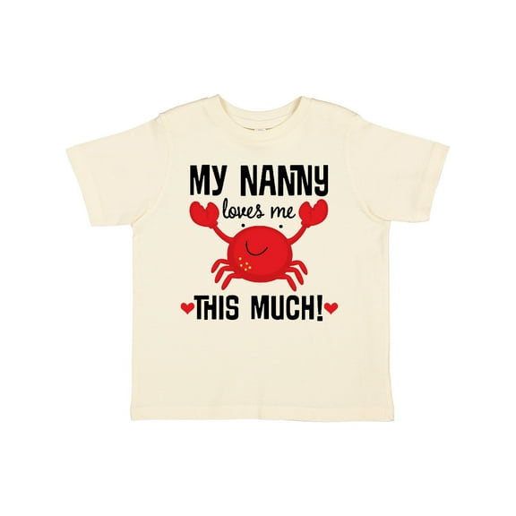 Inktastic Nanny Loves Me Grandson Boys or Girls Toddler T-Shirt