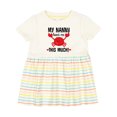 thumbnail image 1 of Inktastic Nanny Loves Me Grandson Girls Baby Dress, 1 of 5