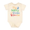 thumbnail image 1 of Inktastic Nanny and Grandpa Love Me Boys or Girls Baby Bodysuit, 1 of 5