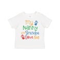 thumbnail image 1 of Inktastic Nanny and Grandpa Love Me Boys or Girls Toddler T-Shirt, 1 of 5