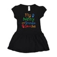 thumbnail image 1 of Inktastic Nanny and Grandpa Love Me Girls Baby Dress, 1 of 5