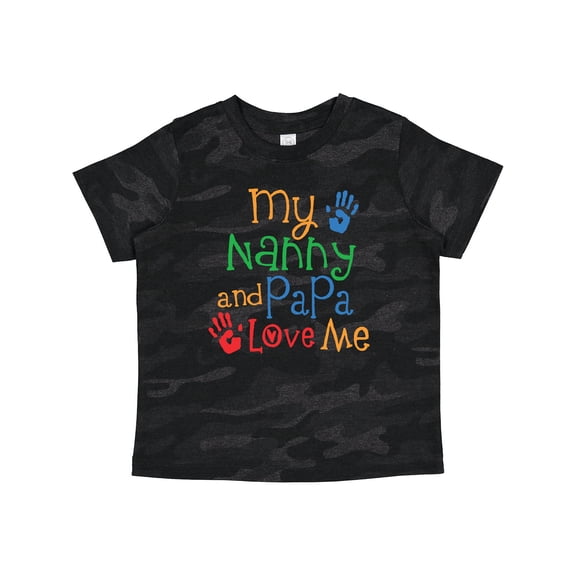 Inktastic Nanny and Papa Love Me Boys or Girls Toddler T-Shirt