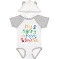thumbnail image 1 of Inktastic Nanny and Pappy Love Me Boys or Girls Baby Bodysuit, 1 of 5